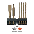 Juego de 6 brocas y  cinceles SDS Plus en estuche, TRUPER 4