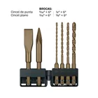 Juego de 6 brocas y  cinceles SDS Plus en estuche, TRUPER 5