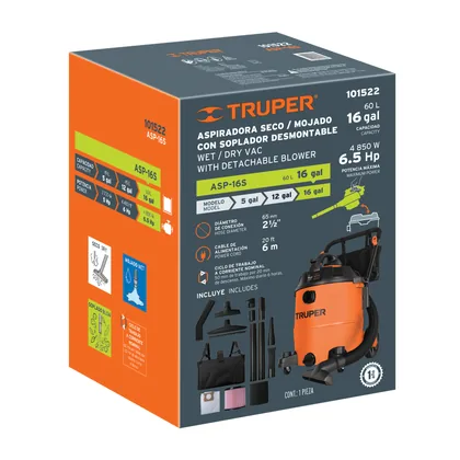 Caja de empaque de repuesto para ASP-16S, TRUPER