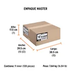 Cinta masking tape de 1/2' x 50 m, TRUPER 6