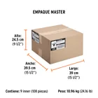 Cinta masking tape de 3/4' x 50 m, TRUPER 5