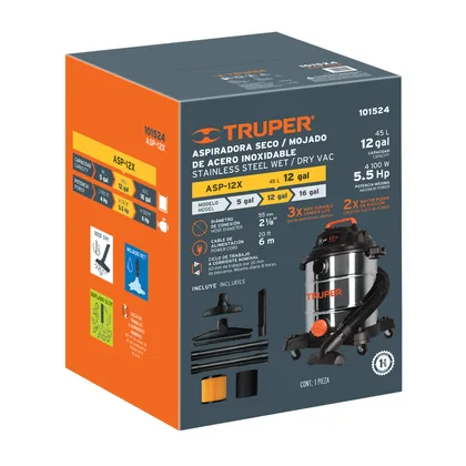 Caja de empaque de repuesto para ASP-12X, TRUPER
