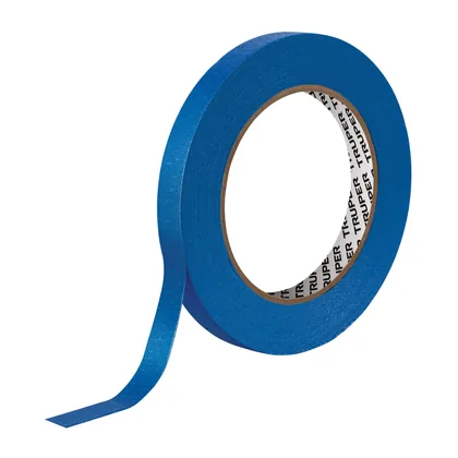 Cinta masking tape azul de 1/2' x 50 m para pintor, TRUPER