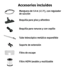 Aspiradora canister 2 L (0.5 gal), 1,200 W (1.6 HP), TRUPER 3