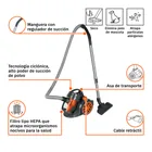 Aspiradora canister 2 L (0.5 gal), 1,200 W (1.6 HP), TRUPER 5