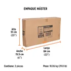 Diablo de carga, plegable de aluminio, 120 kg, TRUPER 6