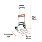 Diablo de carga, plegable de aluminio, 170 kg, TRUPER 3