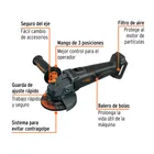 Esmeriladora 4-1/2', 20V, s/accesorios, TRUPER MAX 2