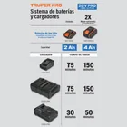 Cargador dual de baterías de ion litio 20V, TRUPER PRO 4