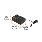 Cargador rápido de baterías de ion litio 20V, TRUPER PRO 3