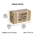 Paquete con 5 discos de lija 5' grano 400, 8 perforaciones 7
