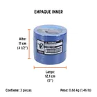 Cinta masking tape azul de 1-1/2' x 50 m para pintor, TRUPER 5