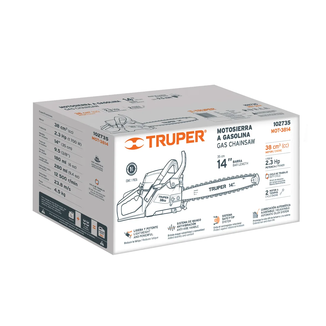 Caja de empaque de repuesto para MOT-3814, TRUPER