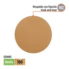 Paquete con 5 discos de lija 5' grano 100, ciegos, TRUPER 2