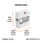 Paquete con 5 discos de lija 5' grano 100, ciegos, TRUPER 5