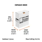 Paquete con 5 discos de lija 5' grano 150, ciegos, TRUPER 6
