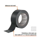 Cinta negra para ducto 30m x 48mm, espesor 0.19mm, TRUPER 2