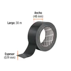 Cinta negra para ducto 30m x 48mm, espesor 0.19mm, TRUPER 3