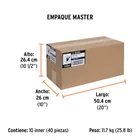 Cinta negra para ducto 30m x 48mm, espesor 0.19mm, TRUPER 5