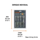 Juego de 8 brocas clavacote para madera, TRUPER 6