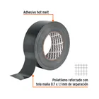 Cinta negra para ducto 50m x 48mm, espesor 0.19mm, TRUPER 2