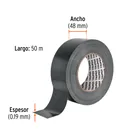 Cinta negra para ducto 50m x 48mm, espesor 0.19mm, TRUPER 3