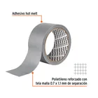 Cinta para ducto 10m x 48mm, espesor 0.19mm, TRUPER 2