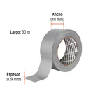 Cinta para ducto 30m x 48mm, espesor 0.19mm, TRUPER 3