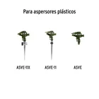 Estaca metálica universal 8' dos vías, para aspersor, TRUPER 6
