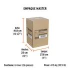 Estaca metálica universal 8' dos vías, para aspersor, TRUPER 10