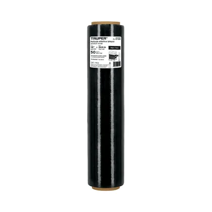 Rollo de 244m película plástica negra playo, 18', cal 50