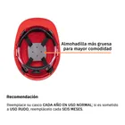 Casco de seguridad, ajuste de matraca, rojo, TRUPER 2
