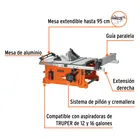 Sierra de mesa 10', 2-1/2 HP (1900 W), TRUPER 2