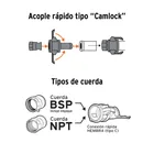 Juego de conexiones rápidas para manguera 3' para motobomba 2
