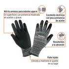 Guantes de nylon recubiertos de nitrilo arenoso, XG, TRUPER 3
