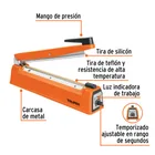 Selladora térmica 30 cm, 400 W, TRUPER 2