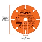 Disco 3' multimaterial de carburo de tungsteno, TRUPER 4