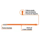 Cincel de corte frío de 3/8 X 10', TRUPER 2