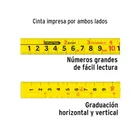 Flexómetro Auto-Lock contra impactos 5.5 m cinta 25 mm 4