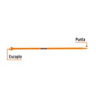 Barreta de punta de 7/8' x 125 cm, escoplo 60 mm, TRUPER 2
