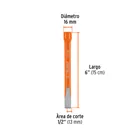 Cincel de corte frío de 1/2 X 6', TRUPER 3