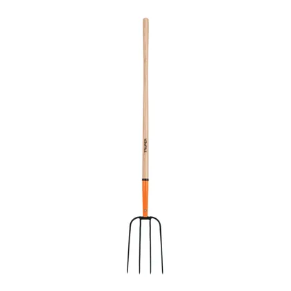 Bieldo para paja, 4 dientes, mango largo 48', TRUPER