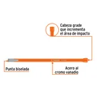 Cincel de corte frío de 1/2 X 12', TRUPER 2