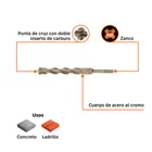 Broca SDS Plus 7/8 x 8', TRUPER 3