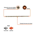 Broca SDS Plus 9/16 x 12', TRUPER 3