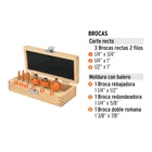 Juego de 6 brocas para router, TRUPER 2