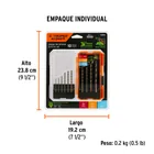 Juego de 10 brocas HSS para metal en estuche, TRUPER EXPERT 3