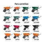 Rin, eje y baleros para carretillas EXPERT, TRUPER y PRETUL 2