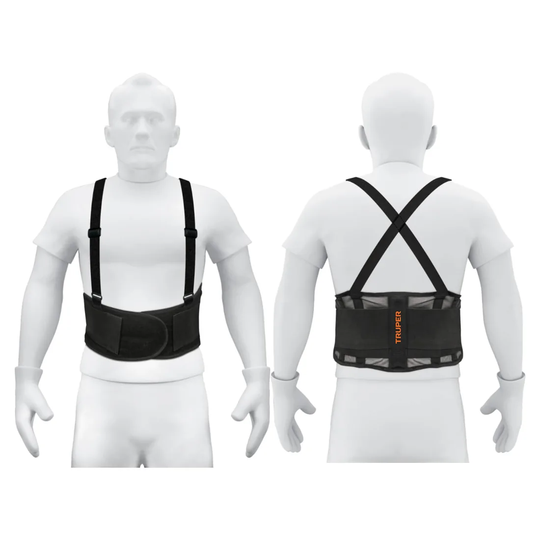 Faja lumbar de malla transpirable, talla G, TRUPER