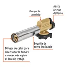 Soplete de aluminio, encendido electrónico, 1/4 de vuelta 2